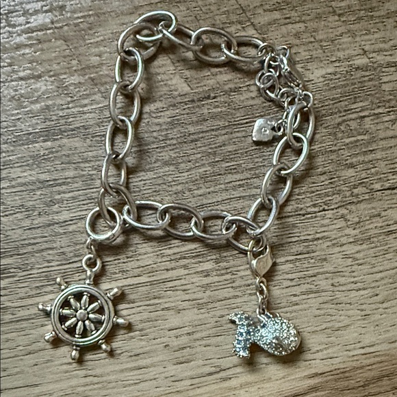Swarovski Silver Nautical Charm Bracelet - Picture 1 of 6